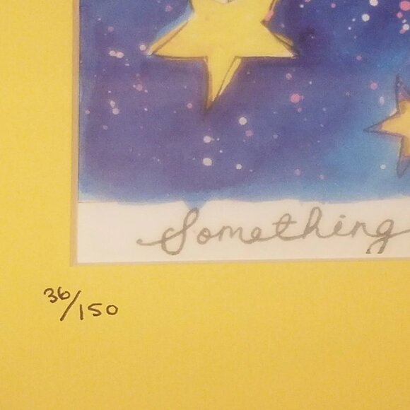 2 Peri "Cow jumped over the moon" & "Unicorn Magic" Color Print Signed & Framed - Picture 8 of 8